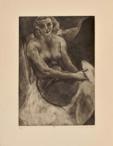 Visages, suite di quattordici incisioni alla maniera nera da Jean Louis Boussingault